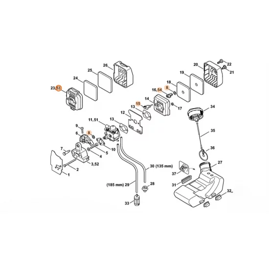 STIHL  Obudowa filtra 4137 140 2800